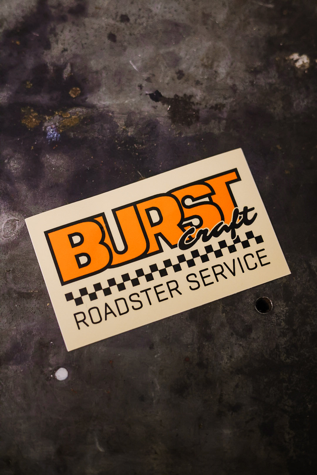 Burst Craft Roadster Service Retro Sticker