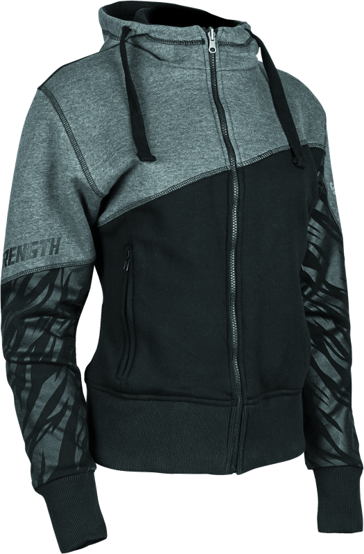 Speed and Strength Cat Outa Hell Hoody Grey/Black Womens - 4XL