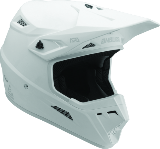 Answer AR1 Solid Helmet White Youth - Large