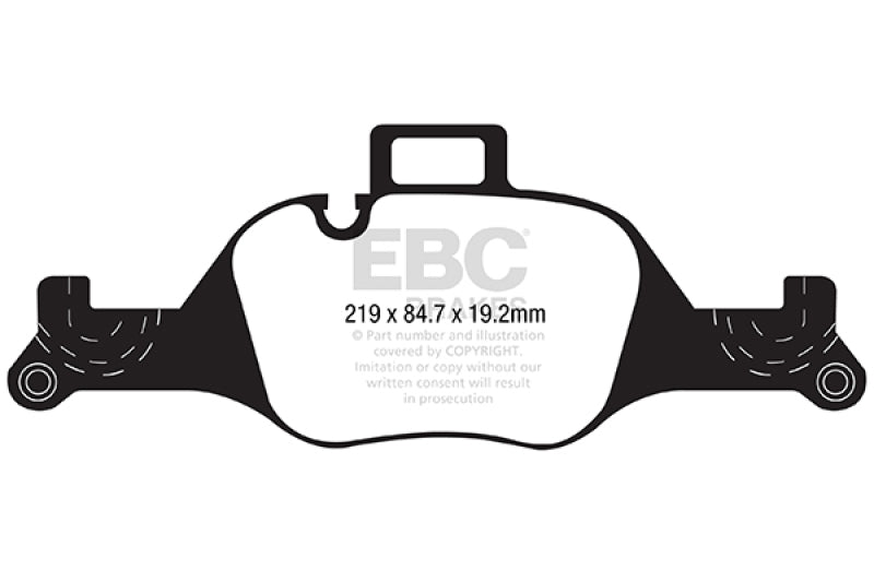 EBC 17+ BMW 530 2.0L Turbo (G30) Ultimax Front Brake Pads