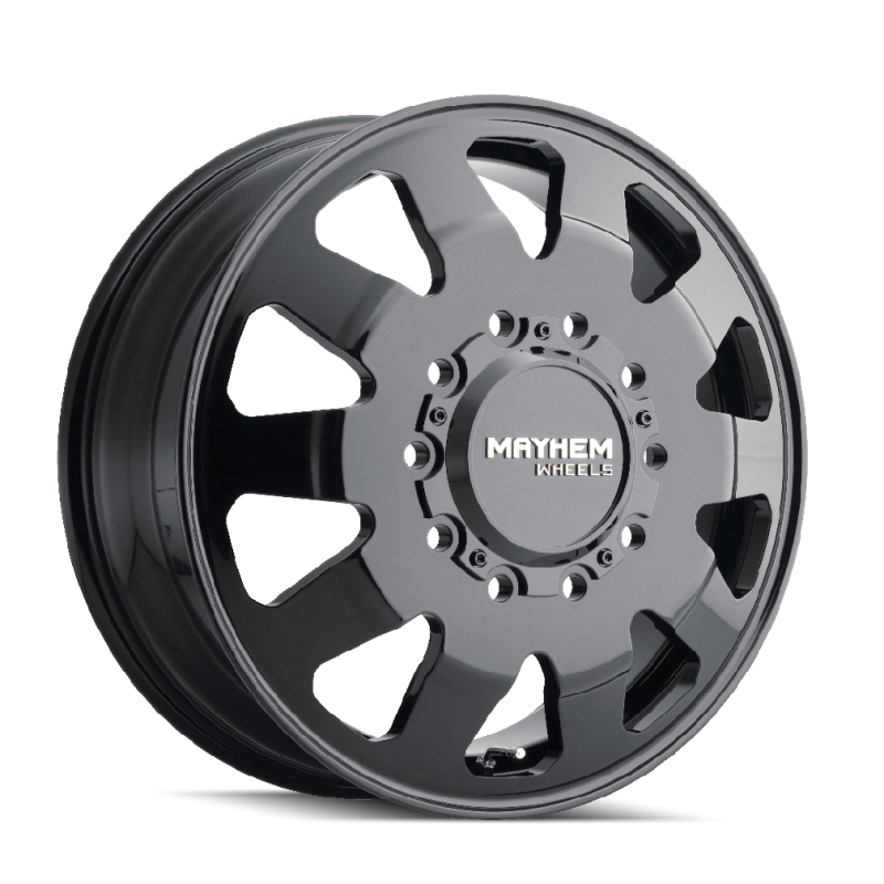 Mayhem 8181 Challenger Dually 22x8.25 / 10x225 BP / 169mm Offset / 170.1mm Hub Full Black Wheel