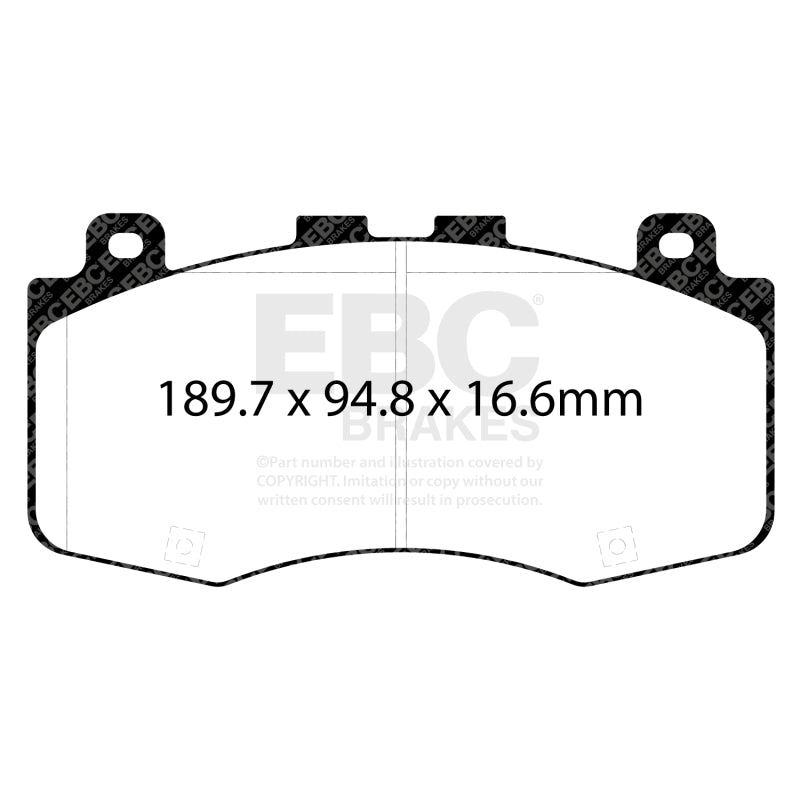 EBC 2018+ Jeep Grand Cherokee Trackhawk Yellowstuff Front Brake Pads