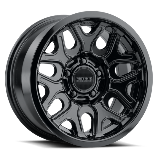 Method MR322 20x10 -18mm Offset 8x180 BP 130.81mm CB Gloss Black Wheel