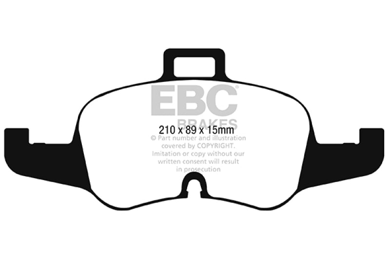 EBC 16-17 Audi TT Yellowstuff Front Brake Pads