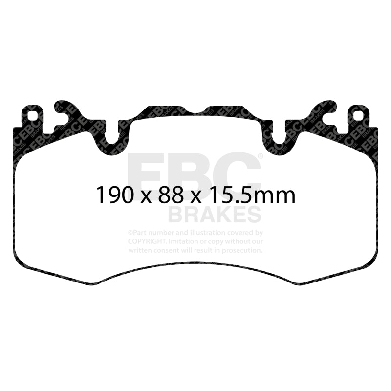 EBC 13+ Land Rover Range Rover 3.0 Supercharged Greenstuff Front Brake Pads