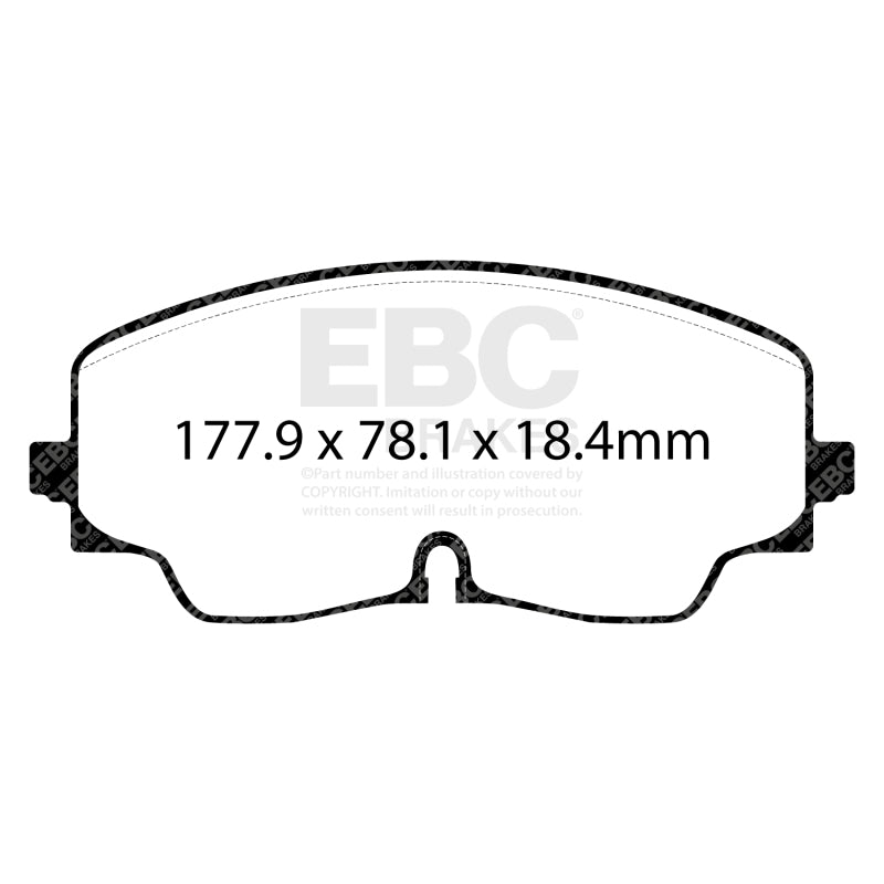 EBC 2022+ Audi S3 2.0T Redstuff Front Brake Pads