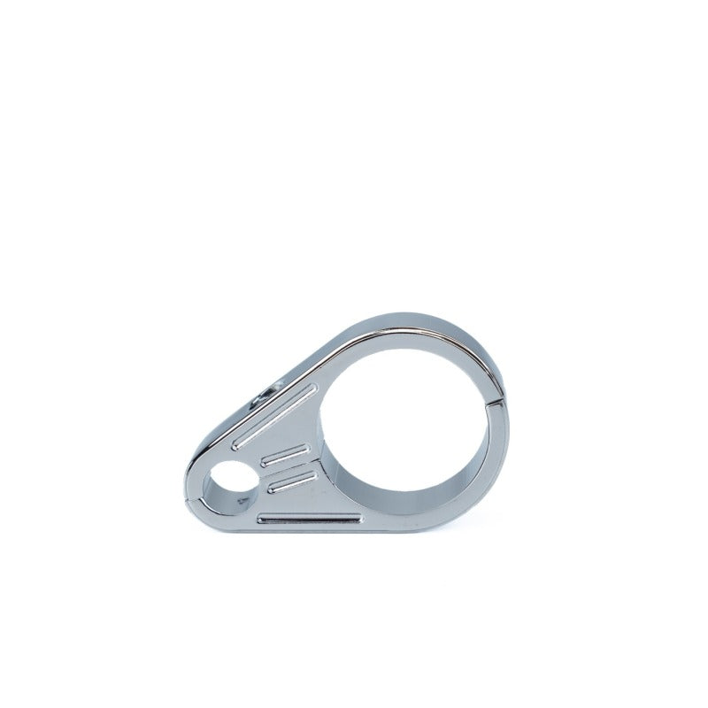 Bikers Choice 1 1/4 Inch Slotted Chrome Clutch Cable Clamp
