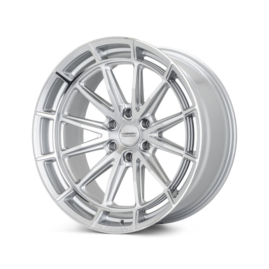 Vossen HFX-5 - 22x9.5 - 6x139.7 - ET20 - Deep Face - 106.1 - Silver Polished Wheel