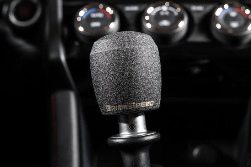 GrimmSpeed Stubby Shift Knob Stainless Steel Black - M12x1.25