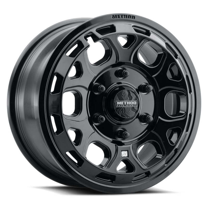 Method MR416 Bead Grip 15x7 / 6x5.5 / 74mm Offset / 78.30mm CB - Gloss Black Wheel