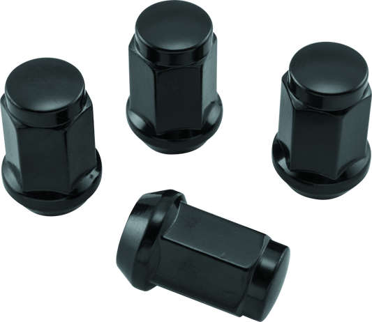 QuadBoss Lug Nuts 12x1.5 - 17mm-Od - Black - Box of 4