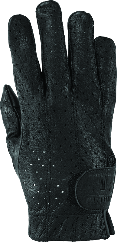 River Road Tucson Leather Perforated Gloves Black - Large