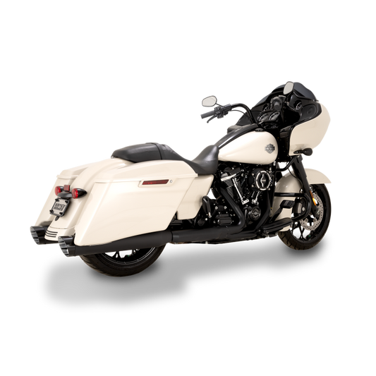 Vance & Hines HD M8 Touring Razorback 450 Slip-on Exhaust - Wrinkle Black