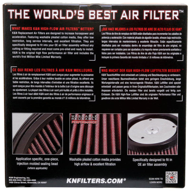 K&N 88-12 Harley Davidson Sportster Screamin Eagle Element Replacement Air Filter