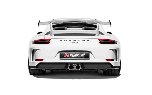 Akrapovic 2018 Porsche 911 GT3 (991.2) Slip-On Race Line (Titanium) w/Titanium Tail Pipe Set