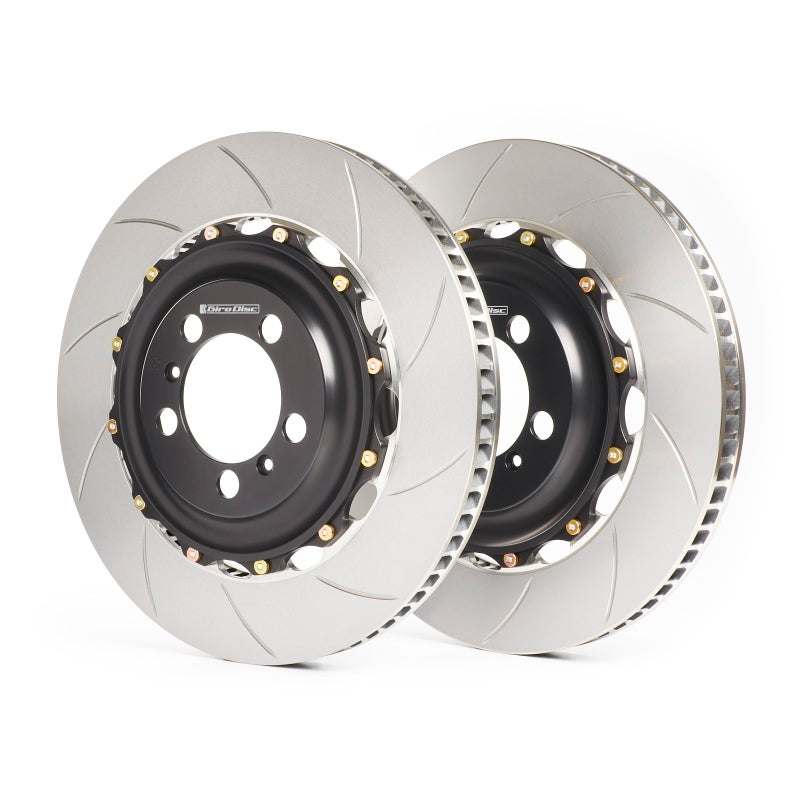 GiroDisc 02-04 Audi RS6 (C5) 380mm Zinc Plated Slotted Front Rotors (w/Spacers)