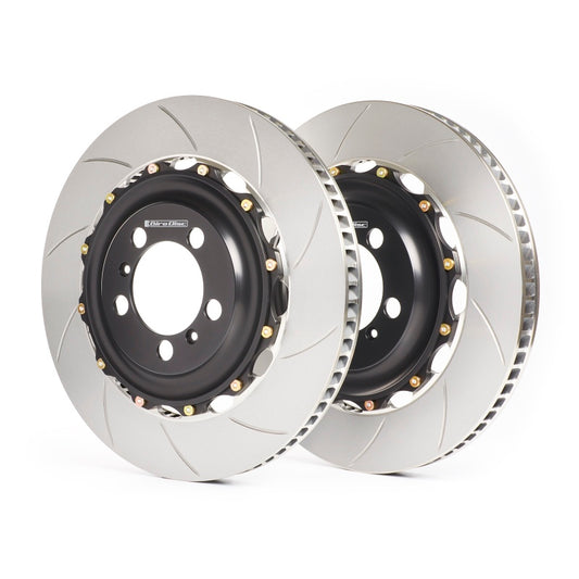 GiroDisc 2020+ Chevrolet Corvette Z51 (C8) Zinc Plated Slotted Rear Rotors