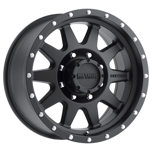 Method MR301 The Standard 17x9 -12mm Offset 8x170 130.81mm CB Matte Black Wheel