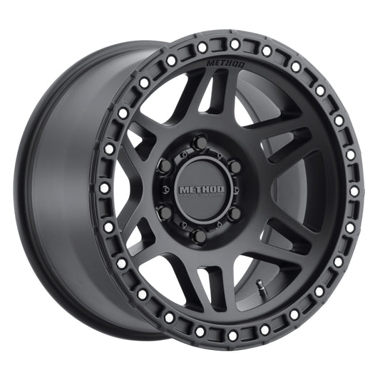 Method MR312 17x8.5 0mm Offset 6x5.5 106.25mm CB Matte Black Wheel