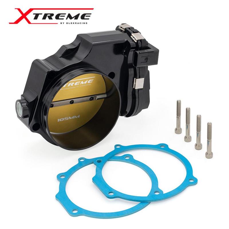 BLOX Racing 2015+ Dodge Hellcat / Jeep Trackhawk 6.2L 105mm Electronic Billet Throttle Body - Black