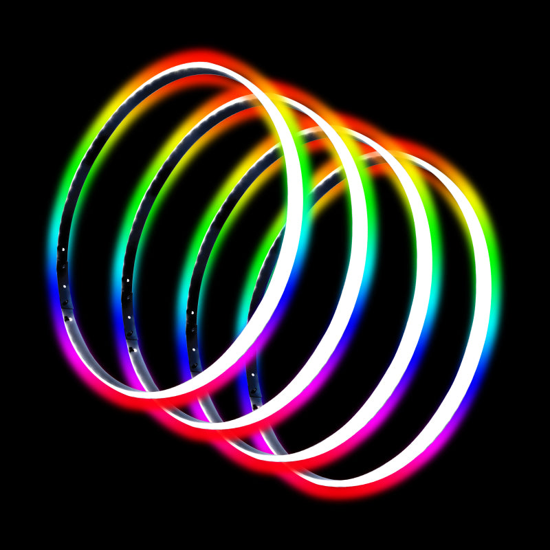 Oracle LED Illuminated Wheel Rings - ColorSHIFT No Remote - ColorSHIFT No Remote SEE WARRANTY