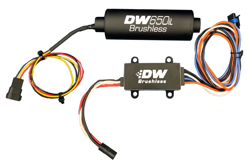 DeatschWerks DW650iL Series 650LPH In-Line External Fuel Pump w/ Single/Dual-Speed Controller