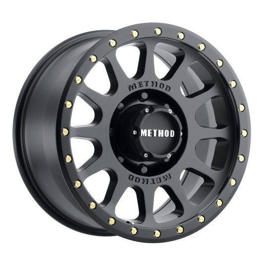 Method MR305 NV 20x10 -18mm Offset 8x170 130.81mm CB Matte Black Wheel