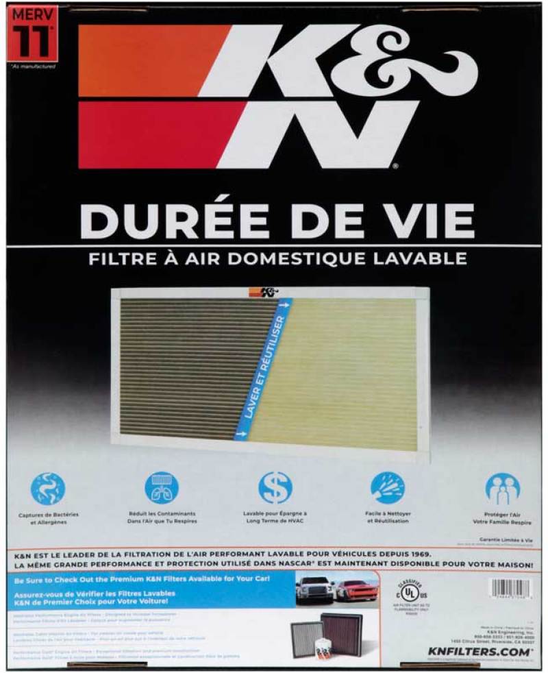 K&N HVAC Filter - 16 x 20 x 1