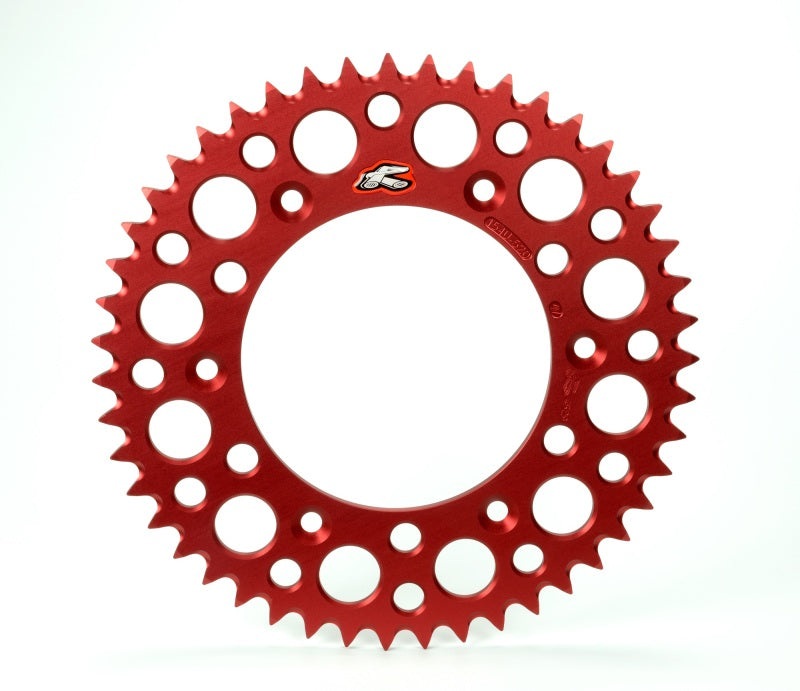 Renthal 03-07 Honda CR 85RB/ 07-09/12-14 CRF 150RB Rear Grooved Sprocket - Red 420-56P Teeth