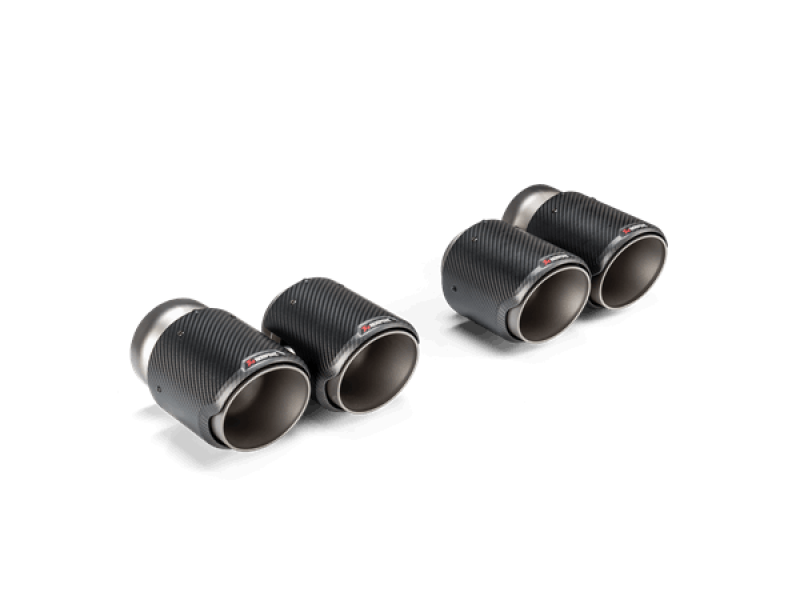 Akrapovic 2021+ BMW G87 M2, G80 M3 &amp; G82 M4 Classic Carbon Design Tail Pipe Set