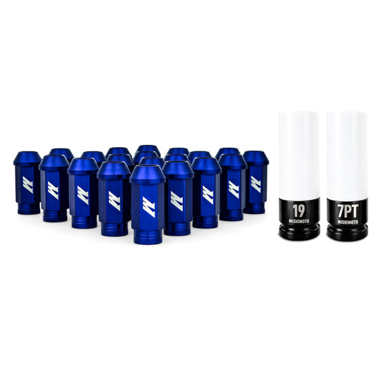 Mishimoto Aluminum Locking Lug Nuts M12x1.5 20pc Set Blue