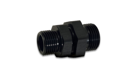 Vibrant -10AN to -8AN ORB Male to Male Union Adapter - Anodized Black