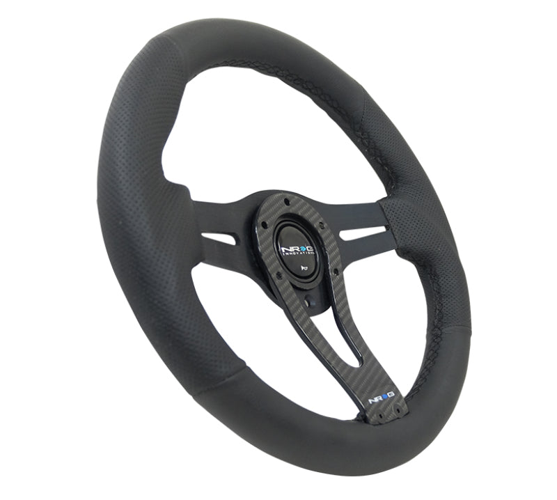 NRG Reinforced Steering Wheel (320mm) w/Carbon Center Spoke