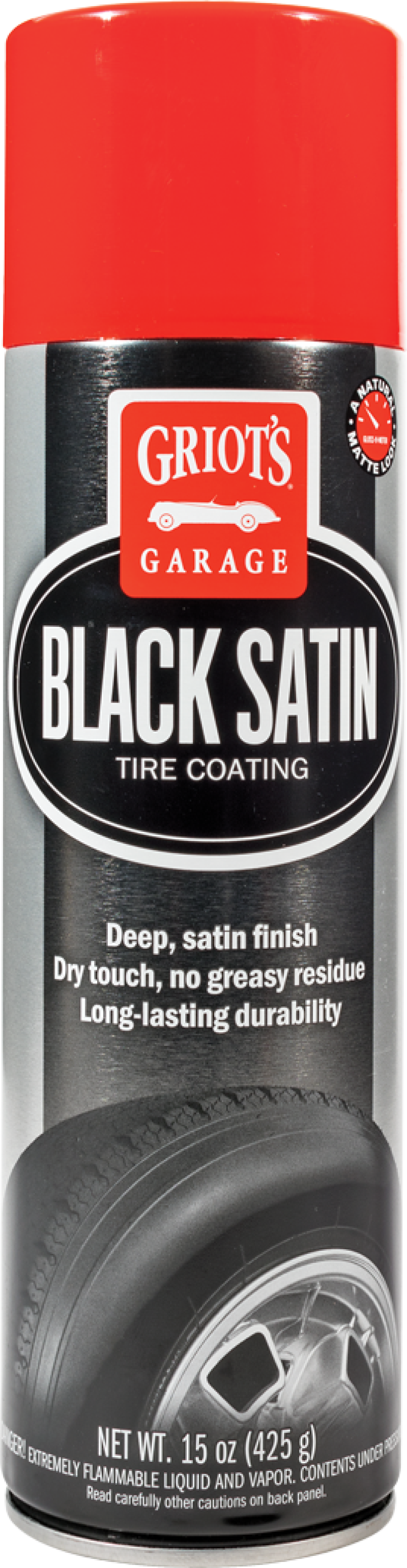 Griots Garage Black Satin Tire Coating - 15oz (Aerosol)